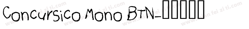Concursico Mono BTN字体转换